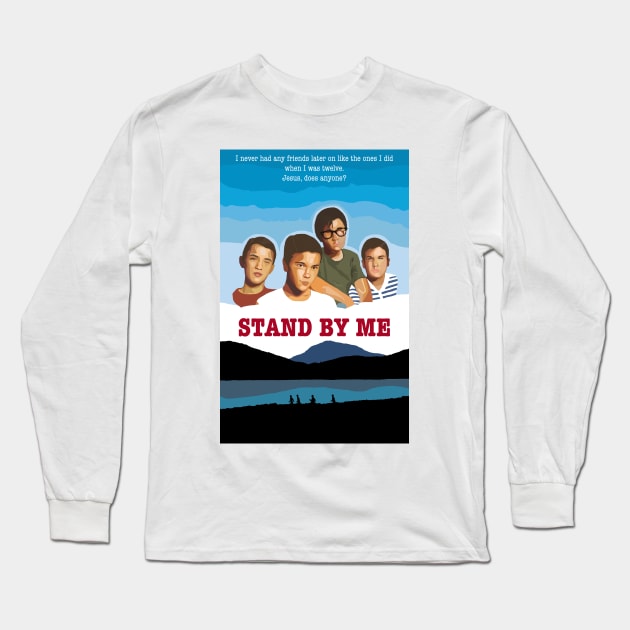Stand By Me- Movie Poster Design Long Sleeve T-Shirt by joelthayer